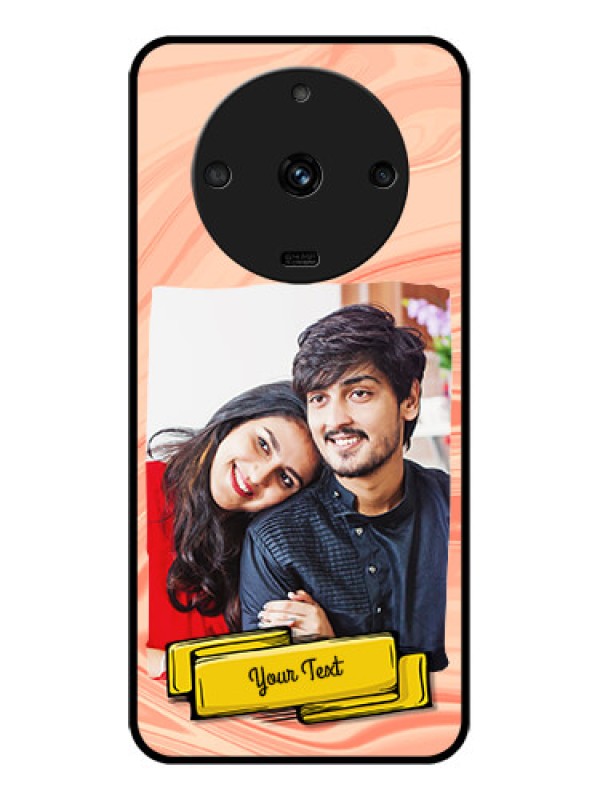 Custom Realme Narzo 60 5G Personalized Glass Phone Case - Marble Texture Design