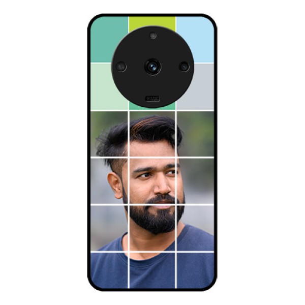 Realme Narzo 60 5G Photo Printing on Glass Case - with white box pattern Realme Narzo 60 5G Photo Printing on Glass Case - with white box pattern