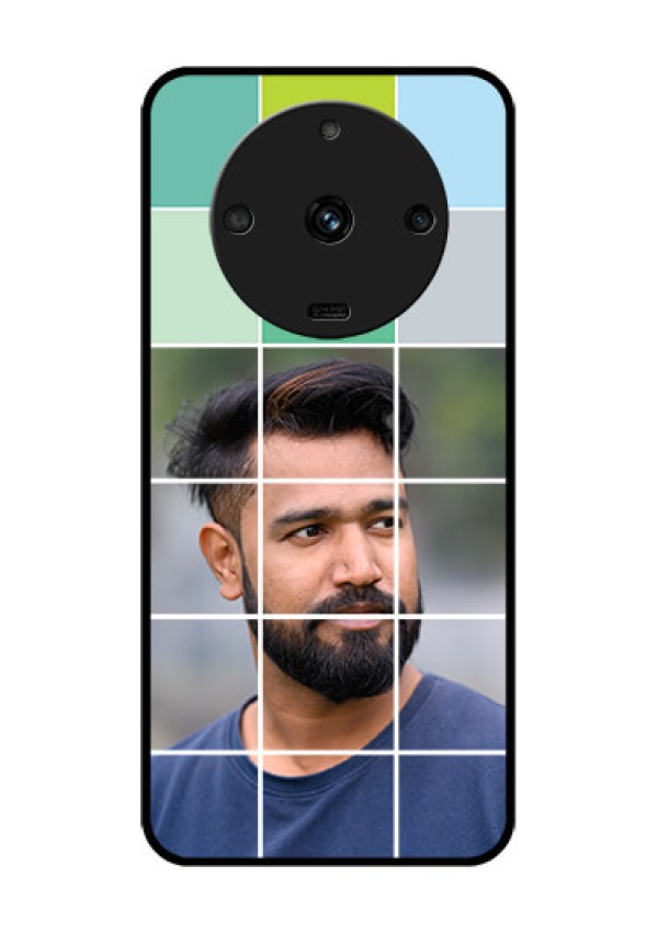 Realme Narzo 60 5G Photo Printing on Glass Case - with white box pattern
