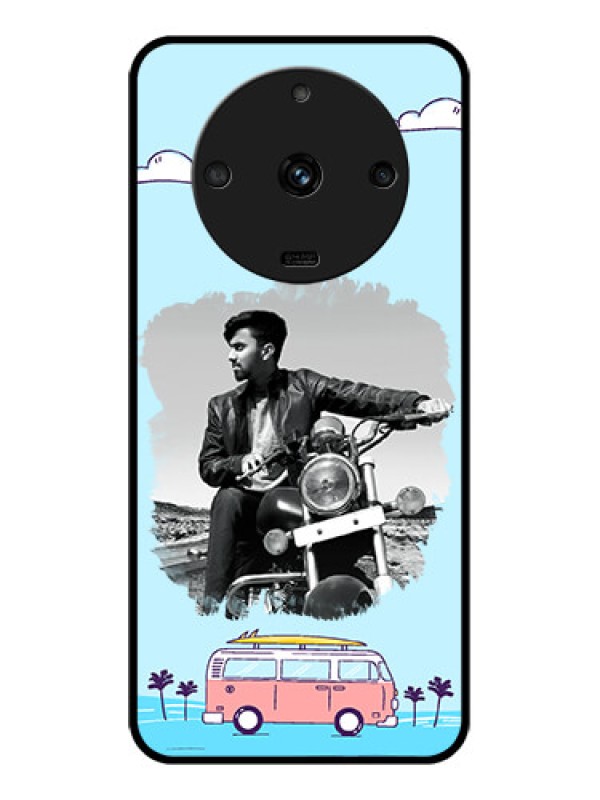 Custom Realme Narzo 60 5G Photo Printing on Glass Case - Travel & Adventure Design