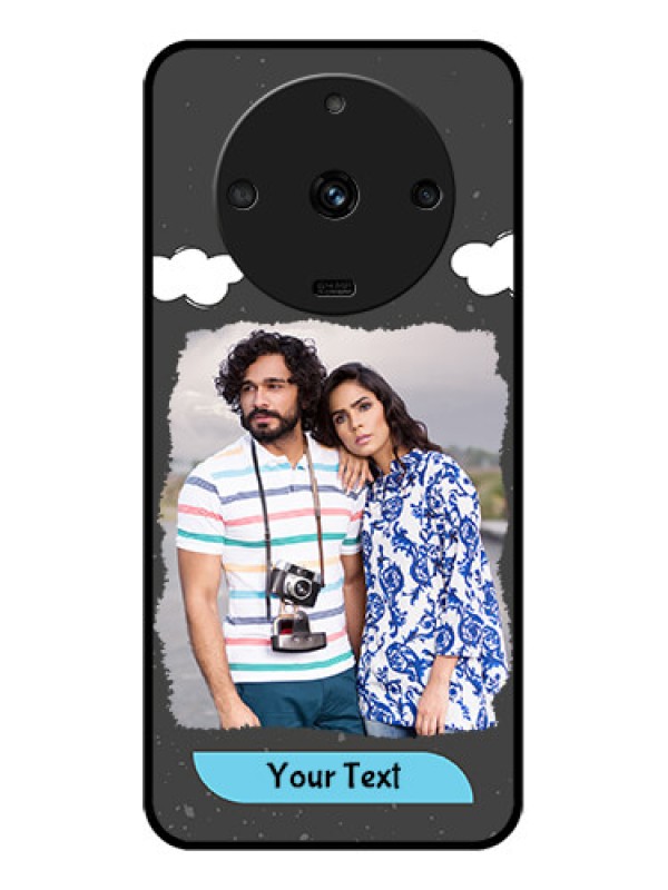 Custom Realme Narzo 60 5G Custom Glass Phone Case - Splashes with love doodles Design