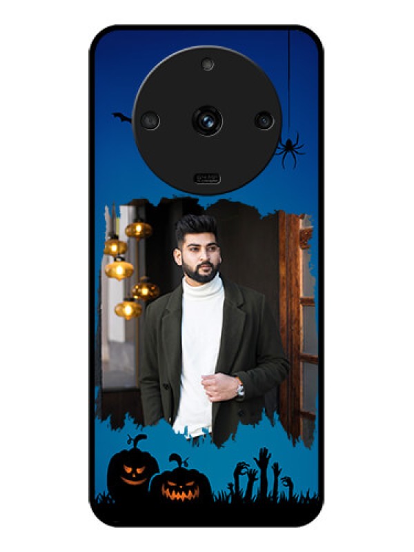 Custom Realme Narzo 60 5G Photo Printing on Glass Case - with pro Halloween design