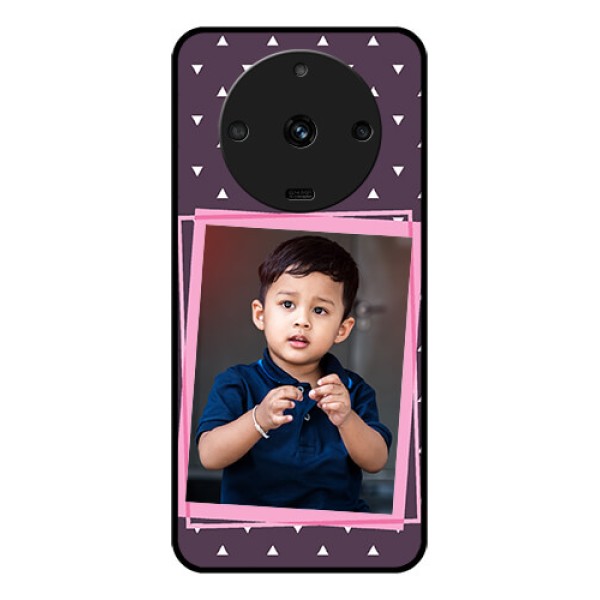 Realme Narzo 60 5G Custom Glass Mobile Case - Triangle Pattern Dotted Design Realme Narzo 60 5G Custom Glass Mobile Case - Triangle Pattern Dotted Design