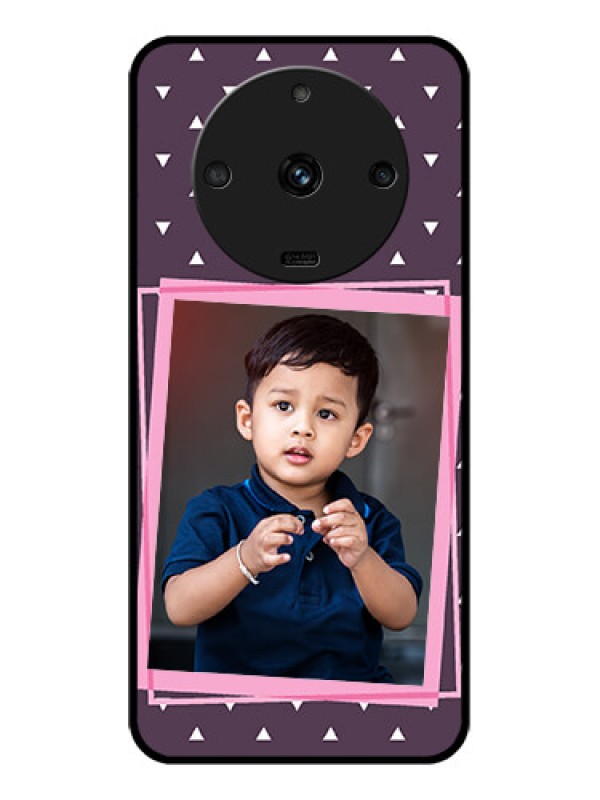 Custom Realme Narzo 60 5G Custom Glass Mobile Case - Triangle Pattern Dotted Design