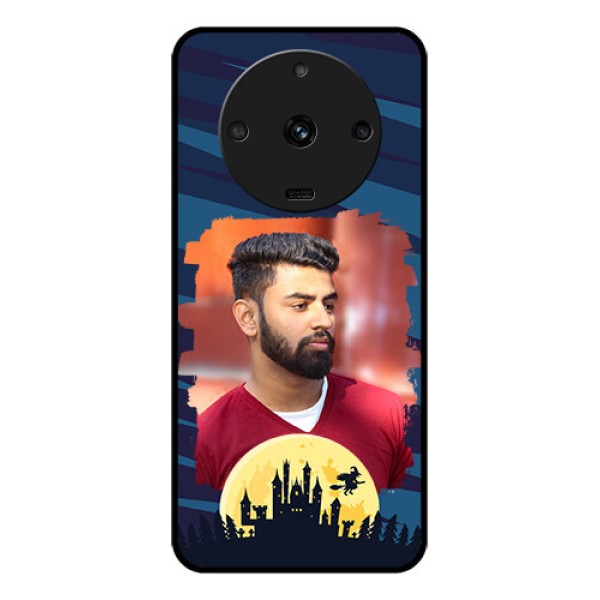 Realme Narzo 60 5G Photo Printing on Glass Case - Halloween Witch Design Realme Narzo 60 5G Photo Printing on Glass Case - Halloween Witch Design
