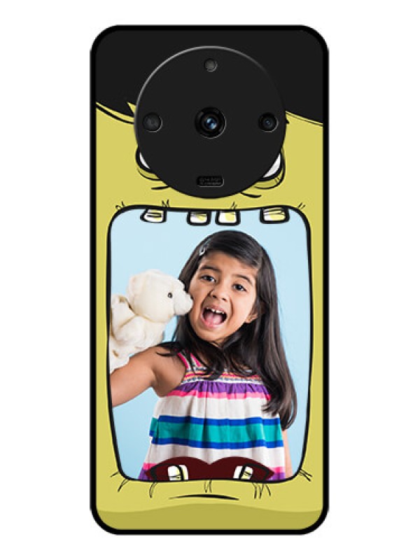 Custom Realme Narzo 60 5G Personalized Glass Phone Case - Cartoon monster back case Design