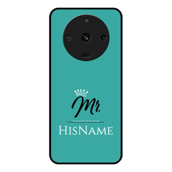 Realme Narzo 60 5G Custom Glass Phone Case Mr with Name