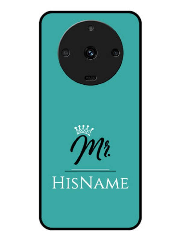 Custom Realme Narzo 60 5G Custom Glass Phone Case Mr with Name