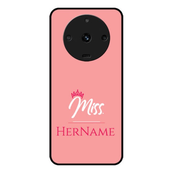 Realme Narzo 60 5G Custom Glass Phone Case Mrs with Name