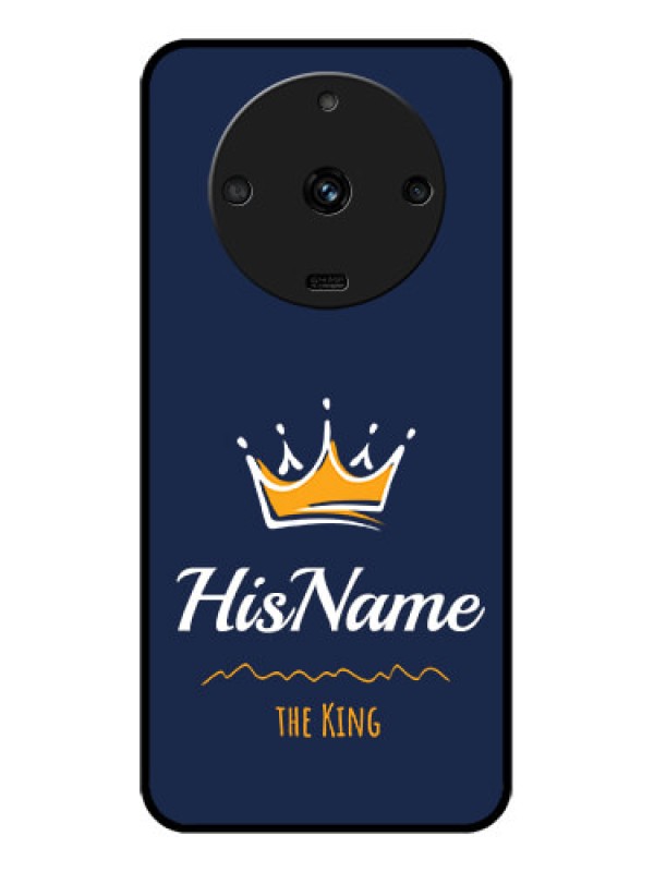 Custom Realme Narzo 60 5G Glass Phone Case King with Name