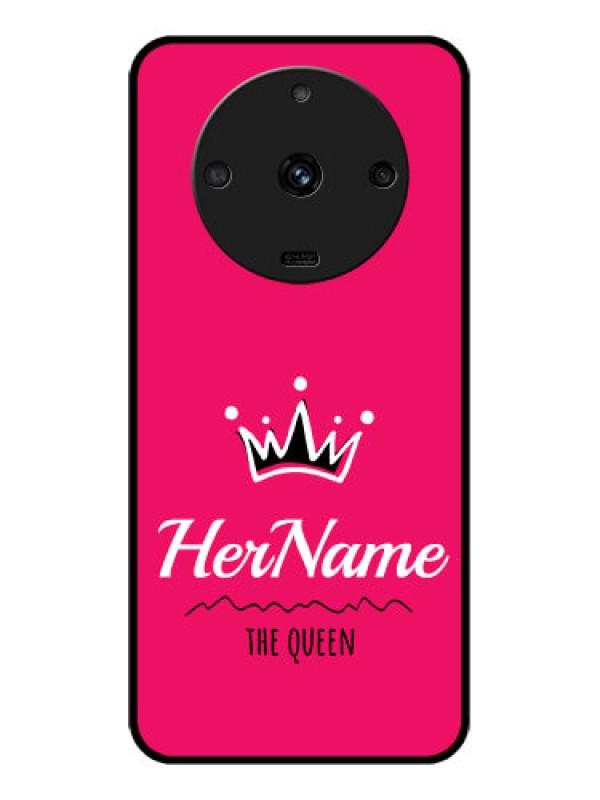 Custom Realme Narzo 60 5G Glass Phone Case Queen with Name