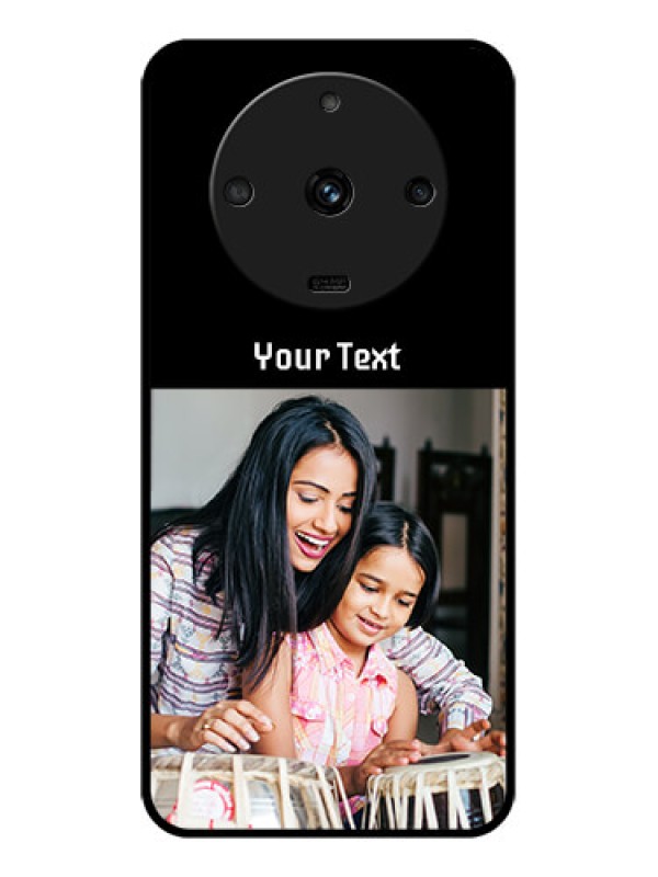 Custom Realme Narzo 60 5G Photo with Name on Glass Phone Case