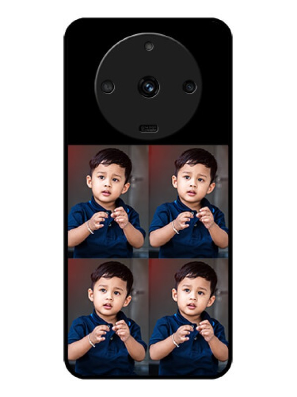 Custom Realme Narzo 60 5G 4 Image Holder on Glass Mobile Cover