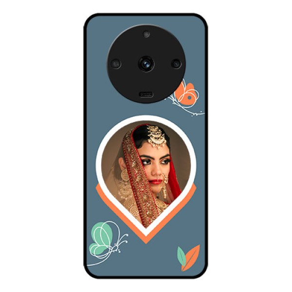 Realme Narzo 60 5G Custom Glass Mobile Case - Droplet Butterflies Design Realme Narzo 60 5G Custom Glass Mobile Case - Droplet Butterflies Design