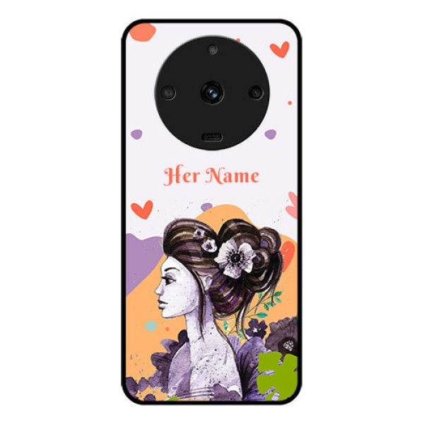 Realme Narzo 60 5G Personalized Glass Phone Case - Woman And Nature Design Realme Narzo 60 5G Personalized Glass Phone Case - Woman And Nature Design