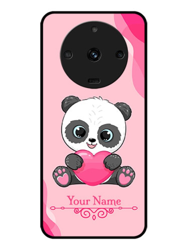 Custom Realme Narzo 60 5G Custom Glass Mobile Case - Cute Panda Design