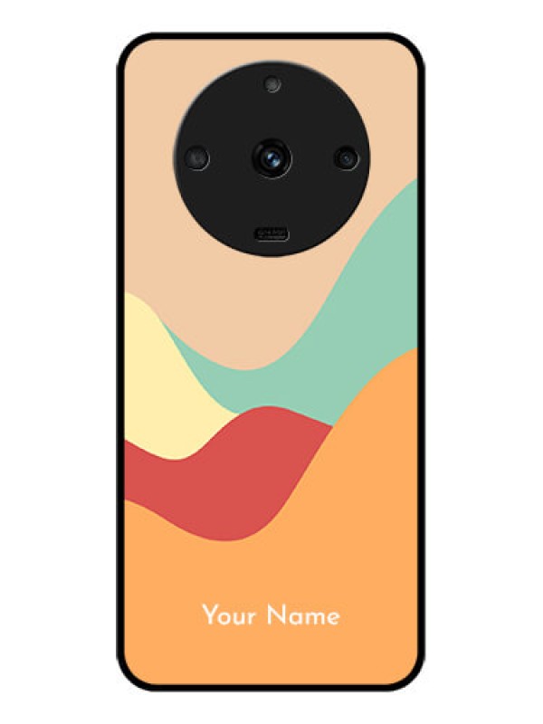 Custom Realme Narzo 60 5G Personalized Glass Phone Case - Ocean Waves Multi-colour Design