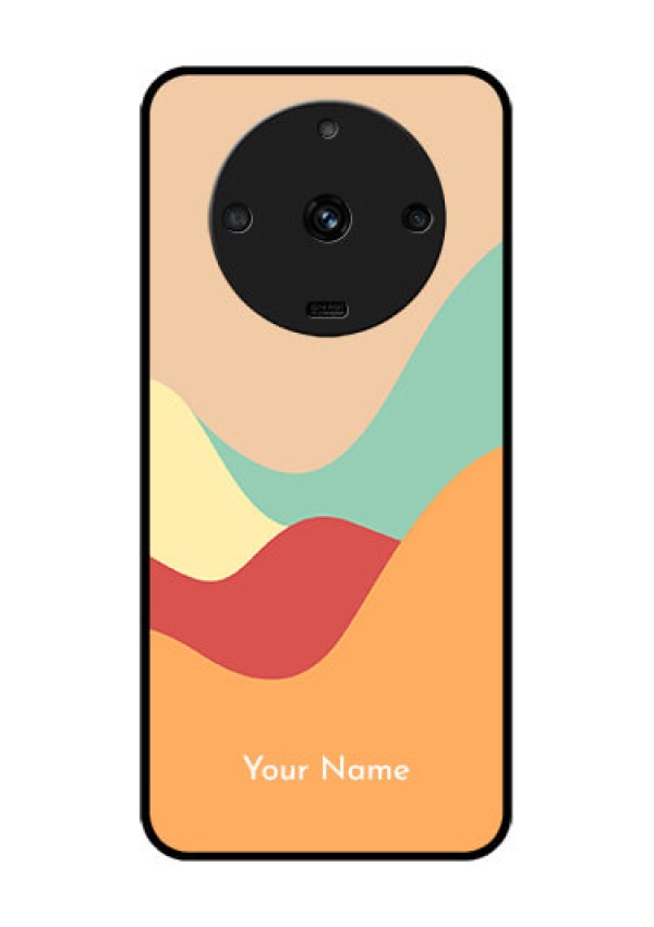 Realme Narzo 60 5G Personalized Glass Phone Case - Ocean Waves Multi-colour Design