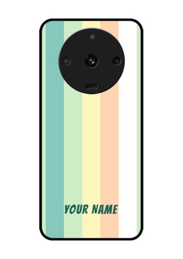 Realme Narzo 60 5G Photo Printing on Glass Case - Multi-colour Stripes Design