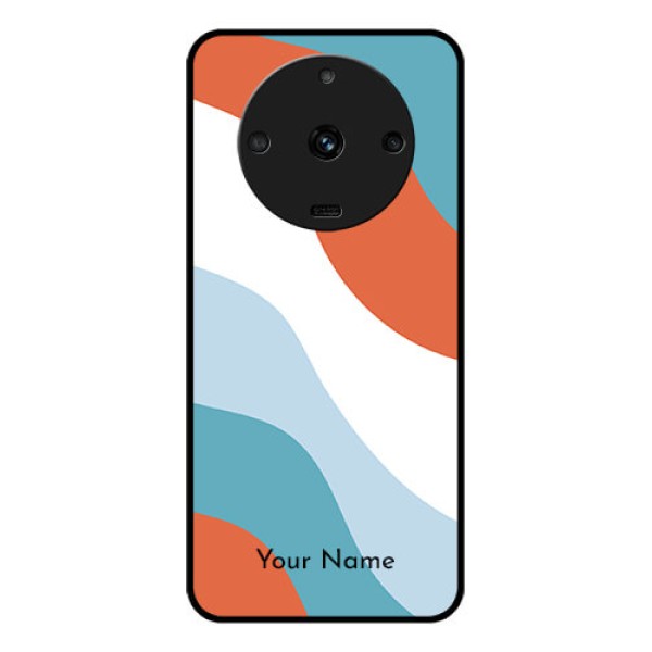 Realme Narzo 60 5G Custom Glass Mobile Case - coloured Waves Design