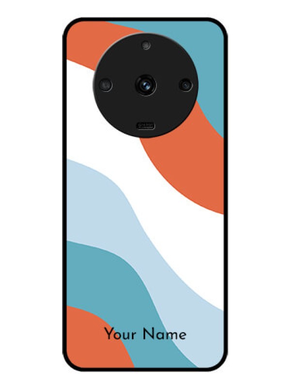 Custom Realme Narzo 60 5G Custom Glass Mobile Case - coloured Waves Design