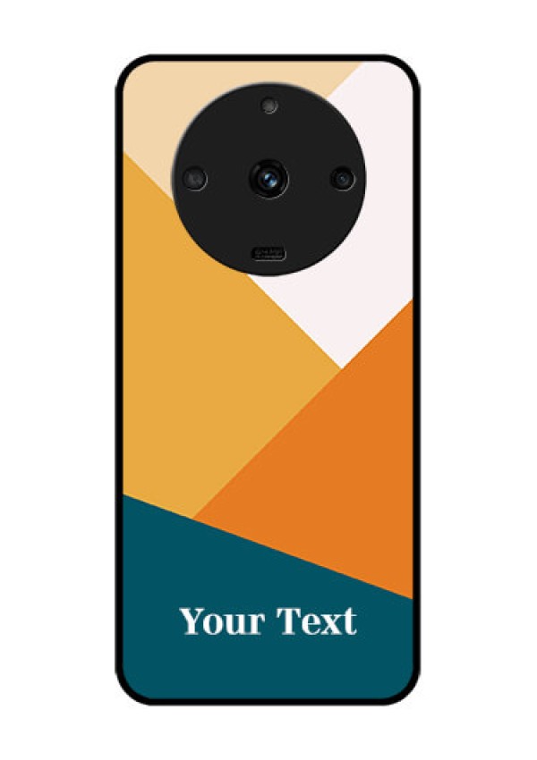 Realme Narzo 60 5G Personalized Glass Phone Case - Stacked Multi-colour Design