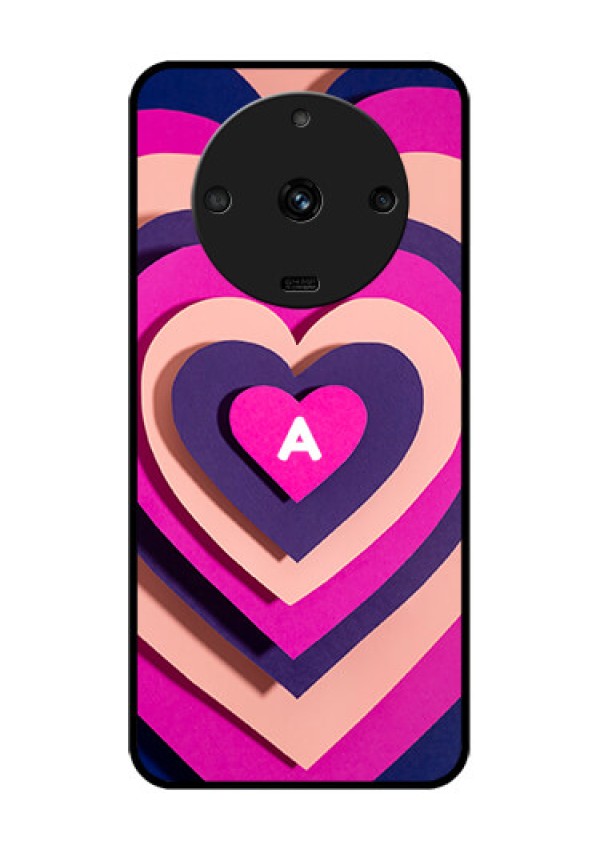 Realme Narzo 60 5G Custom Glass Mobile Case - Cute Heart Pattern Design
