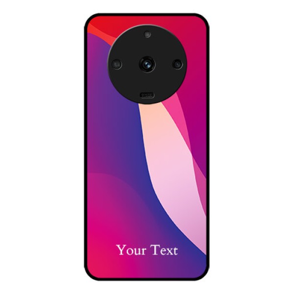 Realme Narzo 60 5G Personalized Glass Phone Case - Digital abstract Overlap Design