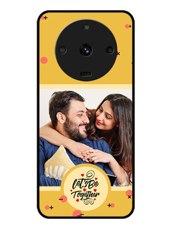 Custom Realme Narzo 60 5G Photo Printing on Glass Case - Lets be Together Design