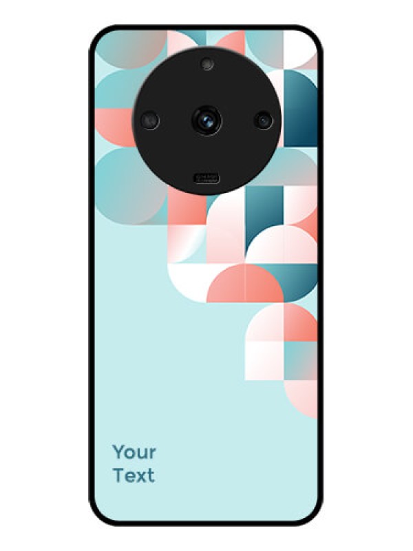 Custom Realme Narzo 60 5G Custom Glass Phone Case - Stylish Semi-circle Pattern Design