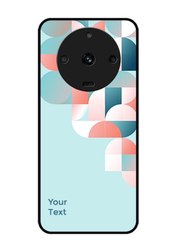 Realme Narzo 60 5G Custom Glass Phone Case - Stylish Semi-circle Pattern Design