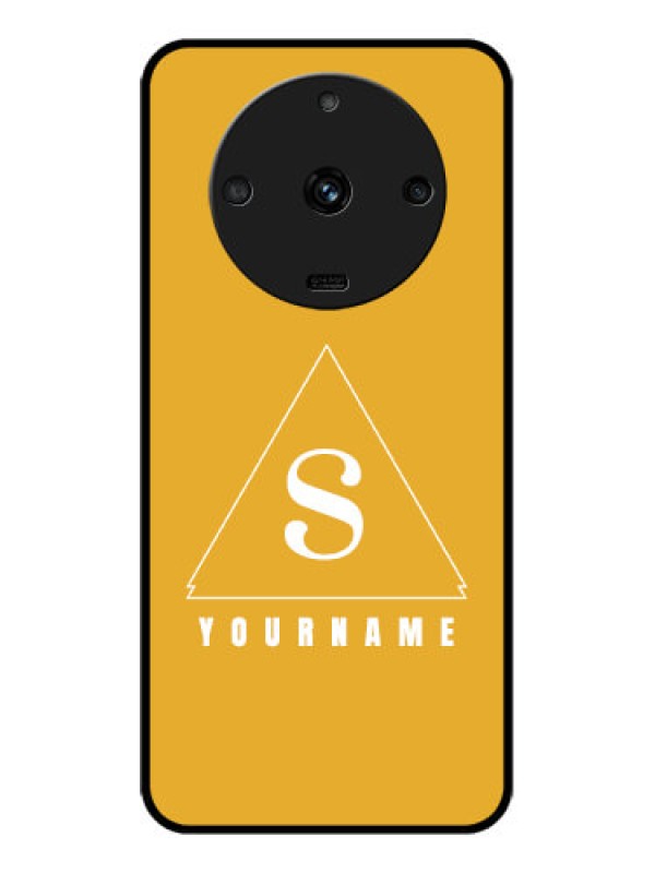 Custom Realme Narzo 60 5G Personalized Glass Phone Case - simple triangle Design