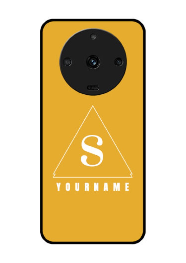 Realme Narzo 60 5G Personalized Glass Phone Case - simple triangle Design
