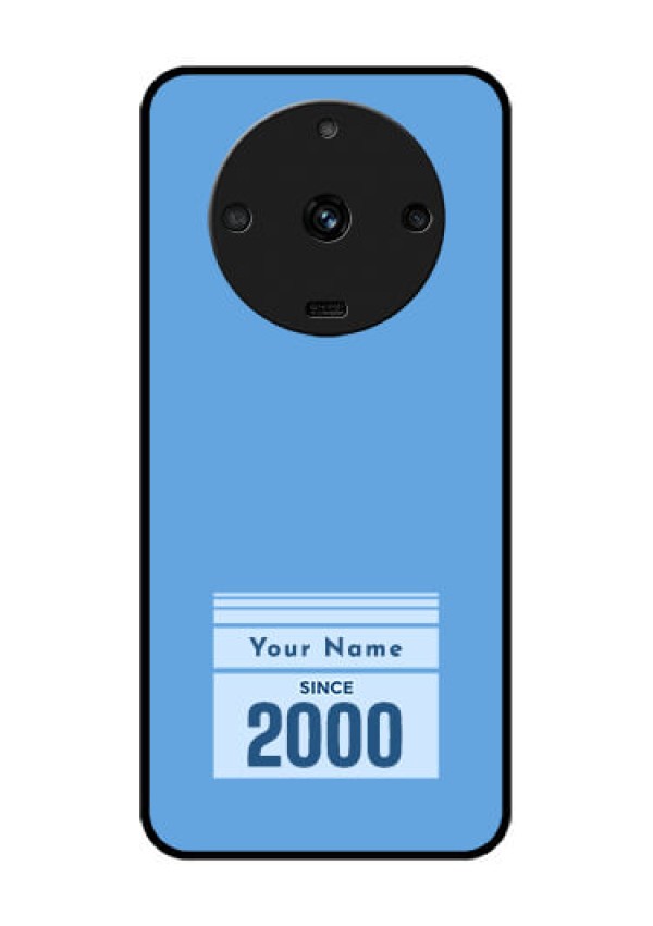 Realme Narzo 60 5G Custom Glass Mobile Case - Custom Year of birth Design