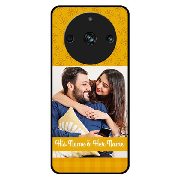 Realme Narzo 60 Pro 5G Custom Glass Mobile Case - Yellow Floral Design