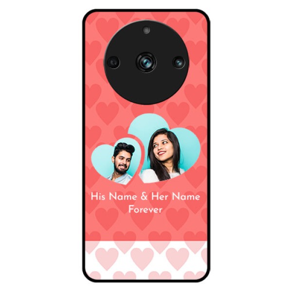Realme Narzo 60 Pro 5G Personalized Glass Phone Case - Couple Pic Upload Design Realme Narzo 60 Pro 5G Personalized Glass Phone Case - Couple Pic Upload Design
