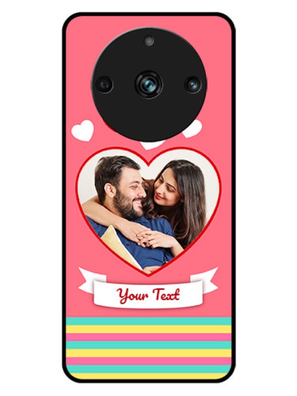 Custom Realme Narzo 60 Pro 5G Photo Printing on Glass Case - Love Doodle Design
