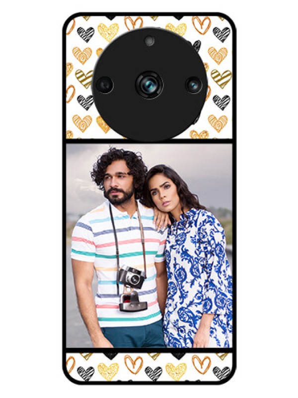 Custom Realme Narzo 60 Pro 5G Photo Printing on Glass Case - Love Symbol Design
