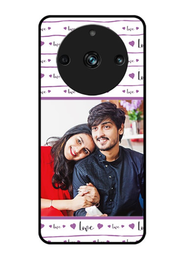 Realme Narzo 60 Pro 5G Custom Glass Mobile Case - Couples Heart Design