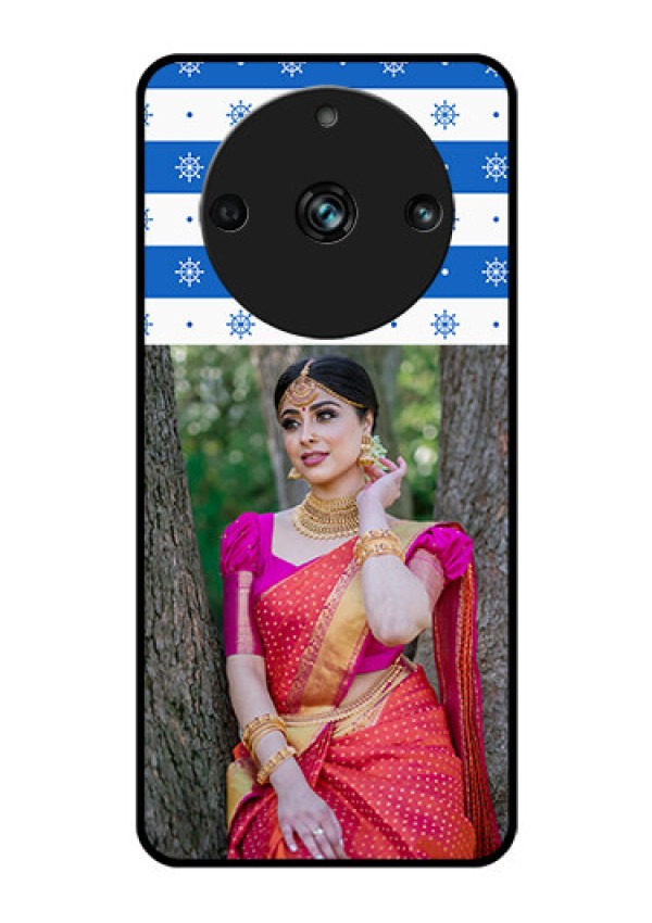 Realme Narzo 60 Pro 5G Photo Printing on Glass Case - Snow Pattern Design