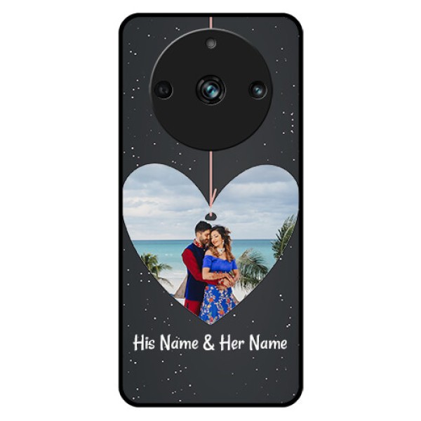 Realme Narzo 60 Pro 5G Custom Glass Phone Case - Hanging Heart Design