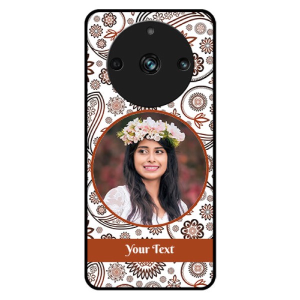 Realme Narzo 60 Pro 5G Custom Glass Mobile Case - Abstract Flower Design