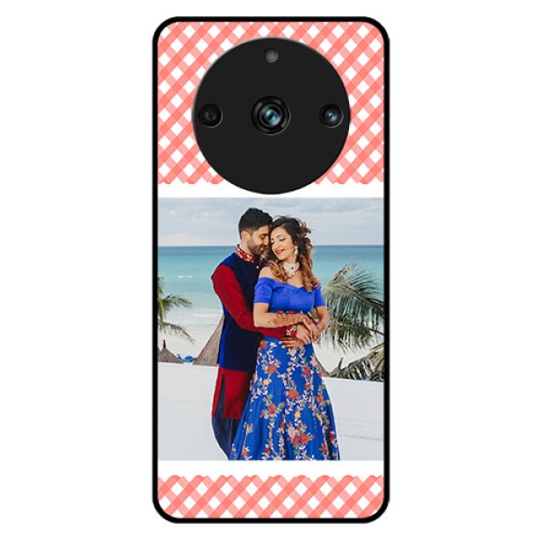 Realme Narzo 60 Pro 5G Personalized Glass Phone Case - Pink Pattern Design