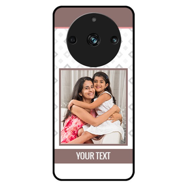 Realme Narzo 60 Pro 5G Photo Printing on Glass Case - Simple Diamond Design Realme Narzo 60 Pro 5G Photo Printing on Glass Case - Simple Diamond Design
