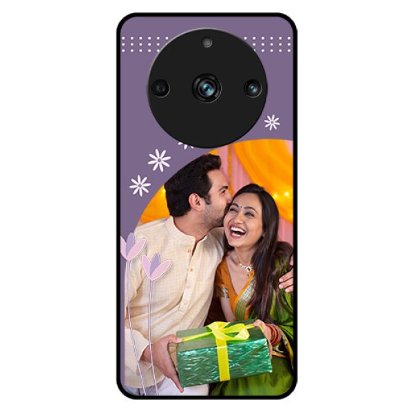 Realme Narzo 60 Pro 5G Custom Glass Mobile Case - Lavender flowers design Realme Narzo 60 Pro 5G Custom Glass Mobile Case - Lavender flowers design