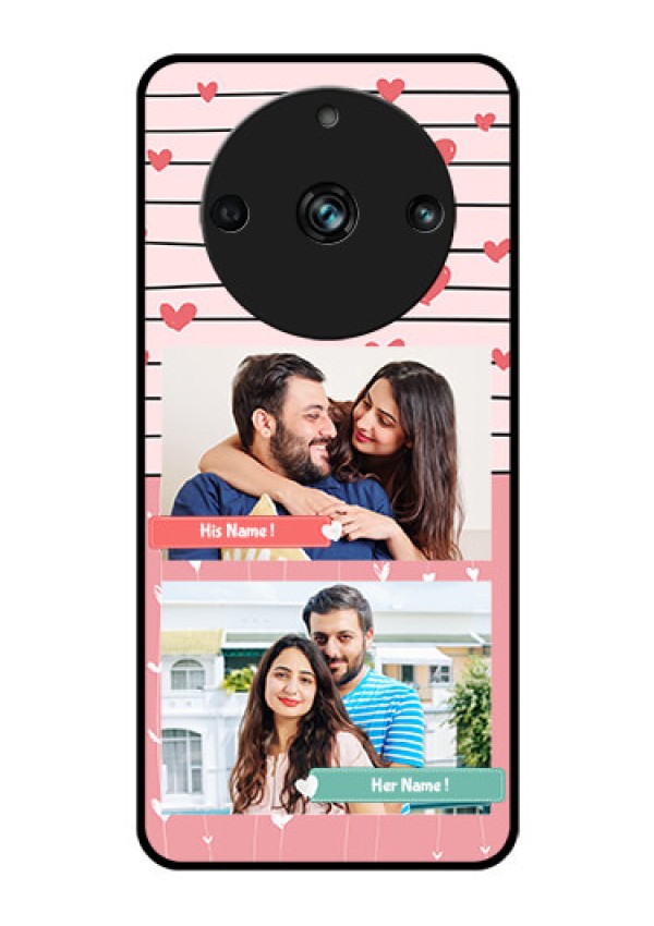 Realme Narzo 60 Pro 5G Custom Glass Mobile Case - Photo with Heart Design