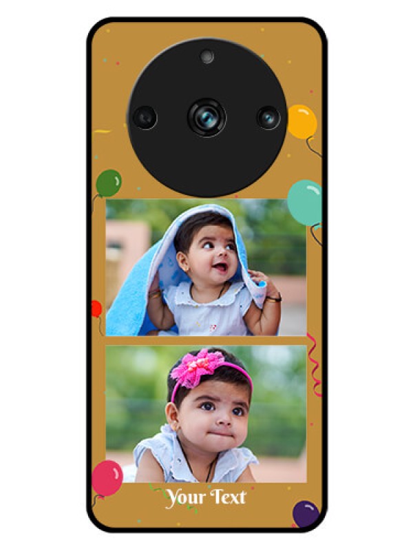Custom Realme Narzo 60 Pro 5G Personalized Glass Phone Case - Image Holder with Birthday Celebrations Design