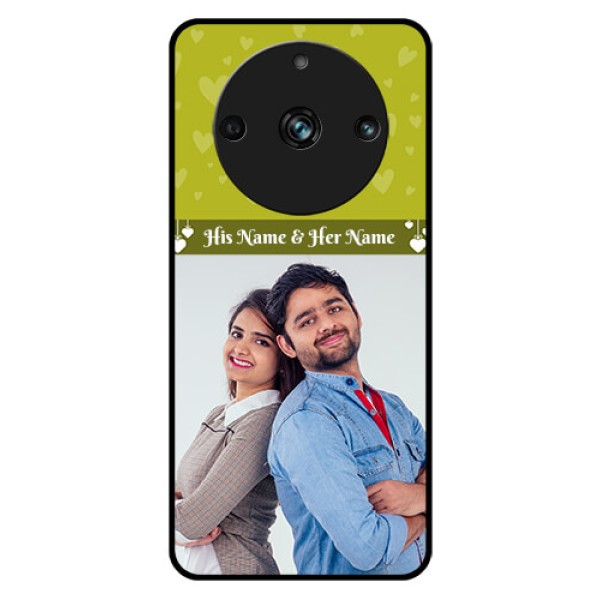 Realme Narzo 60 Pro 5G Custom Glass Phone Case - You & Me Heart Design