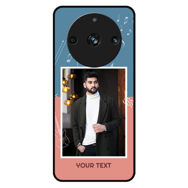 Realme Narzo 60 Pro 5G Photo Printing on Glass Case - with Color Musical Note Design Realme Narzo 60 Pro 5G Photo Printing on Glass Case - with Color Musical Note Design