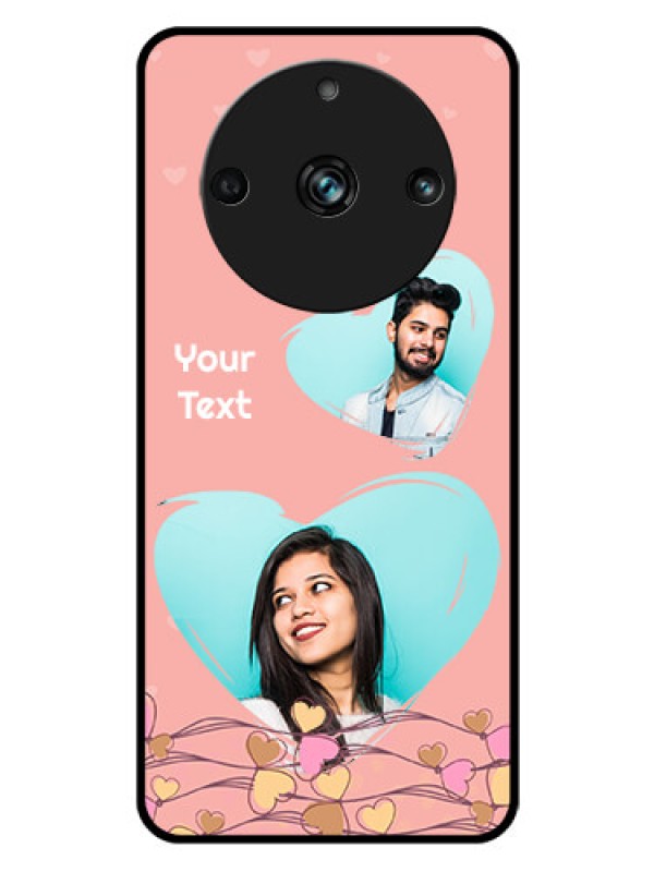 Custom Realme Narzo 60 Pro 5G Custom Glass Mobile Case - Love Doodle Design